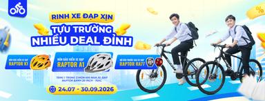 RINH XE ĐẠP XỊN – TỰU TRƯỜNG NHIỀU DEAL ĐỈNH: GIẢM ĐẾN 30%, TẶNG THÊM PHỤ KIỆN