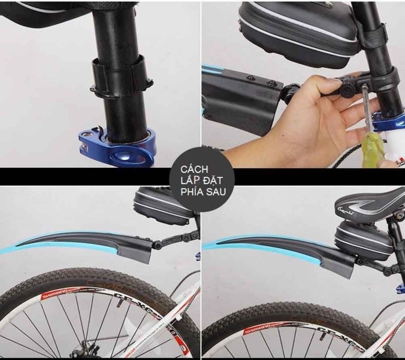 cách lắp chắn bùn xe đạp 3