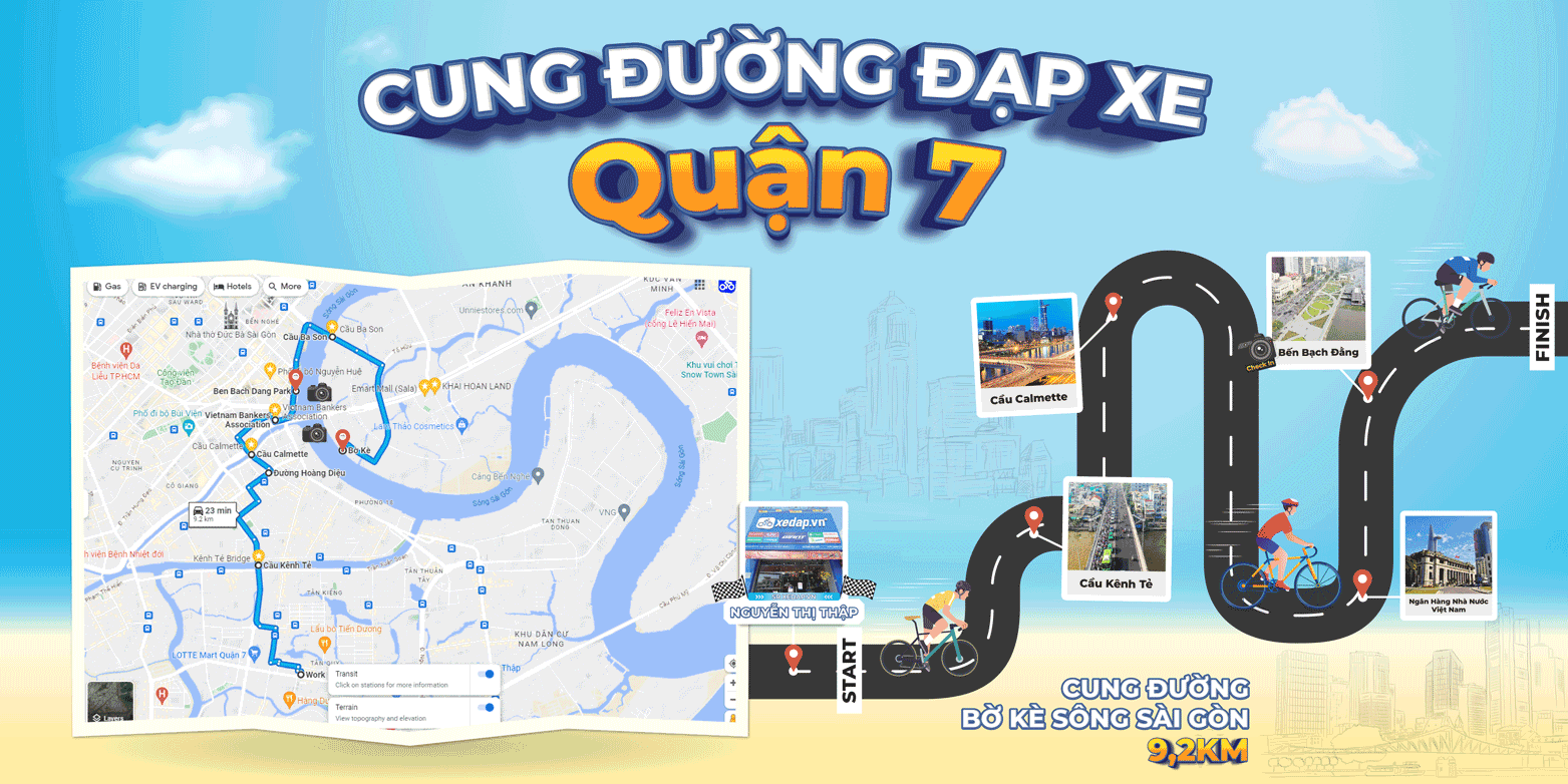 Quận 7 - Bờ kè Thủ Thiêm: Trở về tuổi thơ - Xedap.vn