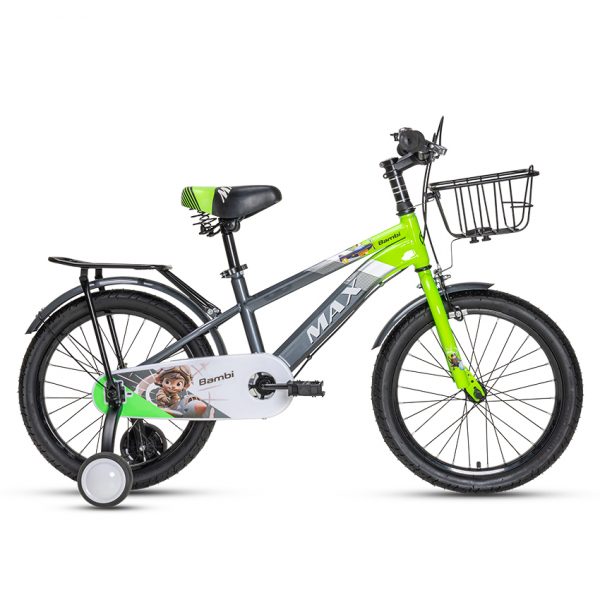 Xe Đạp Trẻ Em Youth MAX BIKE Bambi 18 – Bánh 18 Inches – Green/Grey