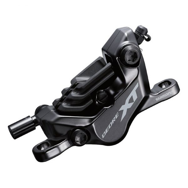 Bộ Thắng Đĩa Xe Đạp SHIMANO Deore XT Disc Brake Assembled Set BL-M8100(L), BR-M8120(F) W/O Adapter, Metal Pad (W/FIN), 1000mm Hose (SM-BH90-SBM Black), W/Connecter Insert