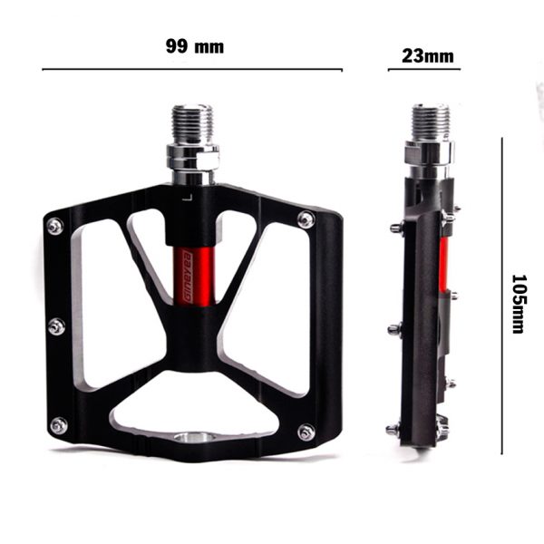 Pedal Xe Đạp Nhôm 105×99 mm (3 Bạc Đạn) GINEYEA K-307 Bicycle Pedal