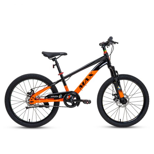 Xe Đạp Trẻ Em Youth MAX BIKE Hola 22 – Phanh Đĩa, Bánh 22 Inches – Black/Orange