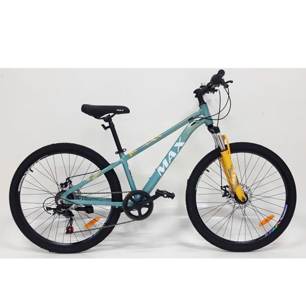 Xe Đạp Địa Hình MTB MAX BIKE Single 1 – Phanh Đĩa, Bánh 24 Inches – White/Green